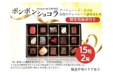 アベニュー・ド・ラペの自慢の チョコレート 詰め合わせ 15粒×2箱 紙袋付き [ スイーツ ショコラ 贈答用 プレゼント ]