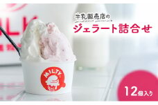 牛乳販売店のジェラート詰合せ12個入り　ジェラート アイス アイスクリーム カップ カップアイス デザート おやつ 詰め合わせ お取り寄せ ギフト 小野市 兵庫県　