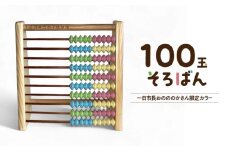 100玉そろばん　一日市長おのののかさん限定カラー / 播州そろばん 算数 オリジナル 算盤  おのののか タレント