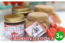 【ふるさと納税】 無添加 手作り いちご ジャム 3個 イチゴジャム イチゴ 苺 甘い 食品 ギフト  ふるさと納税 ふるさと 人気 おすすめ 送料無料 兵庫県 三田市 [3d28bae310007]
