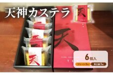【ふるさと納税】 天神 カステラ 6個入り ヤマオカ スイーツ デザート ギフト お祝い 贈答品 中元 歳暮 数量限定 期間限定 人気 ふるさと納税 ふるさと 人気 おすすめ 送料無料 兵庫県 三田市 [3d28bae680003]