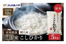 テレビで話題★【予約受付開始】【定期便】【令和7年度産】 三田米 コシヒカリ 5kg 12か月連続 こめ コメ 米 おこめ オコメ お米 白米 こしひかり 数量限定 定期 ふるさと納税 ふるさと 人気 おすすめ 送料無料 兵庫県 三田市 [3d28bae660005]