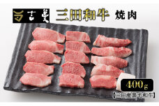 三田産黒毛和牛 三田和牛焼肉　400ｇ　和牛 牛肉 ブランド牛 肉 ギフト お祝い 兵庫県 三田市
 [3d28bae130006]