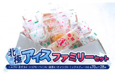 【ふるさと納税】 北極アイス ファミリー セット  (ミルク 4 あずき 4 ココア 4 パイン 4 抹茶 4 オレンジ 4  ミックスジュース 4 各70mlX28本 )  アイスキャンデー アイスバー フルーツアイス 果物 スイーツ 氷菓 菓子 アソート 詰め合わせ 人気 [3d28bae540014]