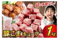 豚肉 豚こまキューブ 1kg [司フーズ・システム 兵庫県 三田市 3d28bdy500000] ぶた 豚 豚こま ぶたこま 細切れ キューブ  精肉  冷凍 お弁当 おかず