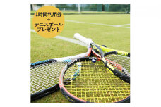 【関西唯一】天然芝テニスコート（1時間）利用券＋テニスボールプレゼント