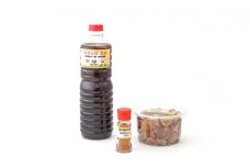 黒にんにく 300g・調味料 セット　兵庫県加西市特産　お取り寄せ ご当地 グルメ 特産 健康 ニンニク 日用品 鍋の元 発酵 発酵食品