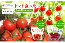 トマト 食べ比べ 2種 天然水トマト カリーナ 計18パック ミニトマト 兵庫県産 野菜 高品質 1箱 甘い あまい 夏野菜 糖度 お取り寄せ