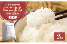 令和6年産 白米 2kg 特別栽培米 にこまる （ 山田錦 ）　米 お米 こめ コメ 特栽米 ひょうご安心ブランド ご飯 ごはん ゴハン 兵庫県 加西市