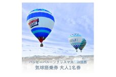 ハッピーバルーンクリスマス　in加西 気球搭乗体験 大人1名分 【ふるさと納税限定受付!!】 先着順 日時：2024年12月14日（土）