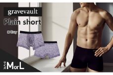 gravevault Plain short （グレイブボールト プレーン ショート） Gray 下着 パンツ ボクサーパンツ 男性 メンズ　Mサイズ