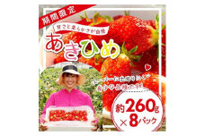 「内山いちごの国」のいちご8パック入り【1346261】