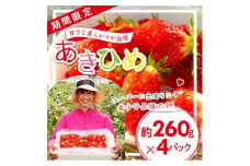 「内山いちごの国」のいちご4パック入り【1346272】