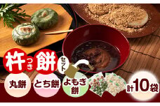 杵つき丸餅・とち餅・よもぎ餅セット(イ)【1368998】