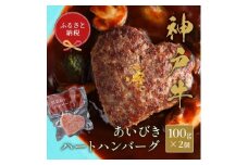 和牛セレブの神戸牛 ハートハンバーグ (2 個入り)【1436446】