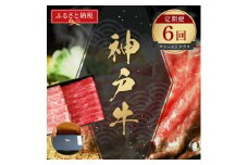 ＜毎月定期便＞和牛セレブの神戸牛 定期便「ファーストクラス」全6回【4058605】
