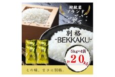 ＜毎月定期便＞蛇紋岩ブランド 別格米 20kg(5kg×4)全12回【4071057】