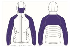 中綿ブレスサーモウォーマーシャツ：配送情報備考　01Ｄ　ホワイト×サーフブルー