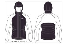 中綿ブレスサーモウォーマーシャツ：配送情報備考　14A　ネイビー×ホワイト