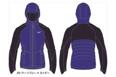 中綿ブレスサーモウォーマーシャツ：配送情報備考　25Ｃ　サーフブルー×ネイビー