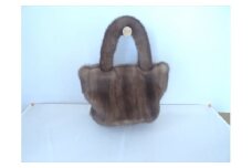 ミンクリアルファーBag：配送情報備考　パステル（茶）