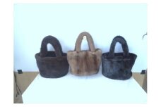 ミンクリアルファーBag：配送情報備考　ブラック（黒）