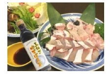 27)クエ鍋セット　ポン酢付き　プリプリ旨味たっぷり！極上のくえ鍋セット500g（3～4人前）淡路島玉ねぎポン酢付き！