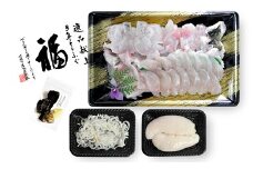 【冷凍】前拓水産の淡路島3年とらふぐ（活てっちり／白子付）4人前