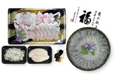 【冷凍】前拓水産の淡路島3年とらふぐ（活てっちり・てっさ／白子付）4人前◆配送12月2日～2月28日