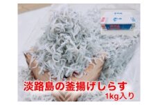 淡路島のふっくらやわらかい「釜揚げしらす干し」 1㎏入り