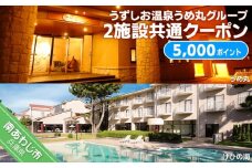 うずしお温泉うめ丸グループ【2施設共通クーポン】5000P