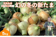 【野口ファーム】幻の冬の新たまねぎ 5kg　約15個入　◆配送12月～