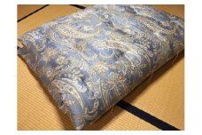 【抗菌・防ダニ】素朴なコットン敷布団/セミダブル・ブルー