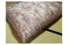 【抗菌・防ダニ】素朴なコットン敷布団/セミダブル・ピンク