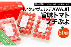 【アクアヴェルデAWAJI】旨味トマト　プチぷよ　60個　◆配送12月中旬～