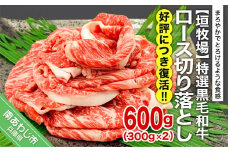 【垣牧場】☆好評につき、復活！☆特選 黒毛和牛　ロース切り落とし　300g×2パック