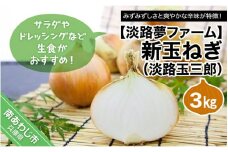 新玉ねぎ（淡路玉三郎）３ｋｇ ◆配送３月上旬～５月中旬