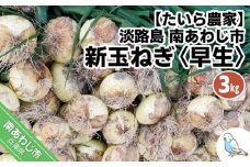 新玉ねぎ　淡路島　南あわじ市　3ｋｇ　早生　◆配送4月下旬～5月下旬