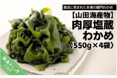 肉厚塩蔵わかめ　550g×4袋