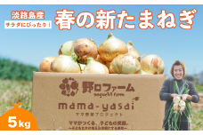 子どもたちが丸ごと食べれる♪春の新たまねぎ５kg　◆配送３月～