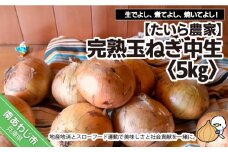 完熟玉ねぎ　中生5ｋｇ◆配送6月上旬～