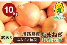 兵庫県認証★特別栽培★淡路島たまねぎ【10kg】 ちょっと訳あり(サイズ不ぞろい、少し変形)