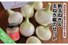 有機農法で栽培（栽培期間中農薬化学肥料不使用）新玉ねぎ＆玉ねぎこうじのセット