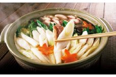 朝来市特産「岩津ねぎ」2㎏（箱入り）と「専用鍋スープ」のセット 