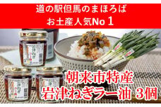 【7営業日以内に発送】 年間約20,000個販売 岩津ねぎラー油 【3個セット】 食べるラー油 ご当地 おすそ分け ピリ辛 ご飯のお供 ごま油 道の駅 ネギラー油 辣油 万能調味料 リピーター続出 辛さマイルド アレンジ可能 ラーメン 餃子 冷や奴 ご当地グルメ 便利 AS1AD28