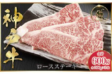 神戸牛 ロースステーキ 600g（200g×3枚）(ASGST5)  ふるさと納税 神戸牛 神戸ビーフ ブランド和牛 国産 和牛 ステーキ ロース 太田家 兵庫県 神戸 但馬 朝来 朝来市