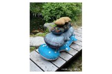 オオサンショウウオ 抱き枕（小） 寝具 枕 まくら 抱きまくら サンショウウオ かわいい 着物 はぎれ 手作り 1点モノ 兵庫県 朝来市
