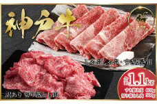 神戸牛 すき焼き用 600g・訳あり 切り落とし肉 500g セット 合計1,100g (ASGS3)  【発送期日最長２か月前後】 ふるさと納税 神戸牛 神戸ビーフ ブランド和牛 国産 和牛 うす切り 切り落し すき焼き かた もも 太田家 兵庫県 神戸 但馬 朝来 朝来市