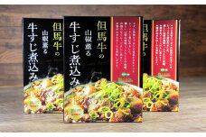 ＜250g×3袋＞但馬の牛(ギュ～)っとすじ煮込み　山椒風味*但馬牛すじ煮込み