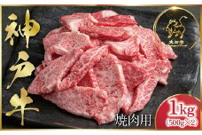 【1位獲得!!】神戸牛 訳あり 焼肉用 1kg <500g×2P>  (ASGY2S)  ふるさと納税 神戸牛 神戸ビーフ ブランド和牛 訳あり 訳アリ 部位 大きさ不揃い 1,000g 国産 和牛 切り落し 切落し 焼肉 焼き肉 太田家 兵庫県 神戸 但馬 朝来 朝来市 新鮮